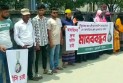 হত্যা মামলার আসামীদের গ্রেফতারের দাবিতে মানববন্ধন