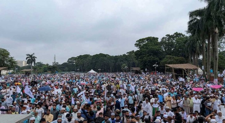সমাবেশ শুরুর আগেই কানায় কানায় পূর্ণ সোহরাওয়ার্দী উদ্যান