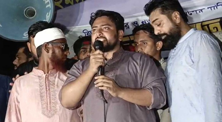 চাঁদাবাজদের কবল থেকে ব্যবসায়ীদের রক্ষা করব : নাহিদ ইসলাম