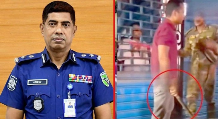 মেরুন রঙের পোশাক পরিহিত যুবক ডিবির কেউ নয়: ডিবিপ্রধান