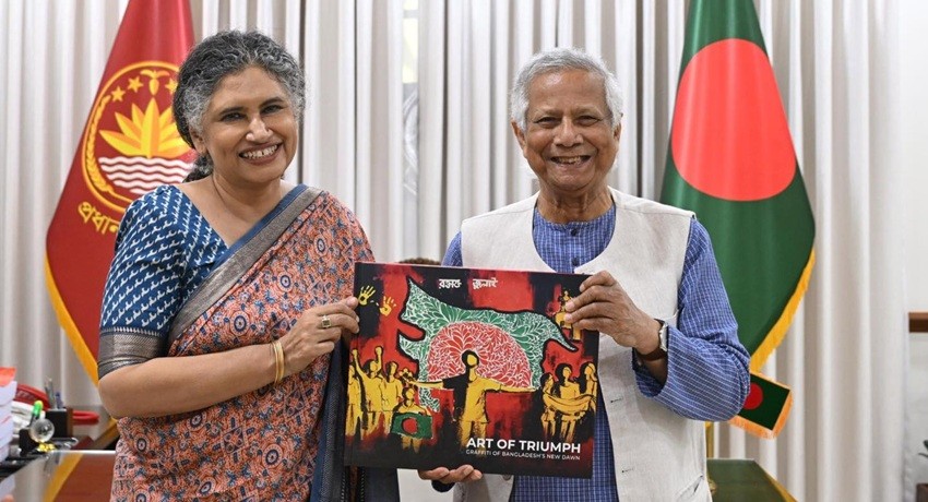 প্রধান উপদেষ্টার সঙ্গে ঢাকায় জাতিসংঘ মানবাধিকার অফিসের প্রধানের বিদায়ী সাক্ষাৎ