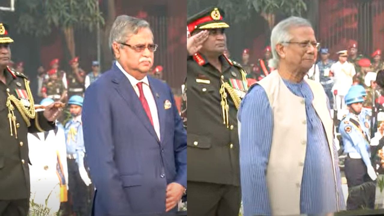 শিখা অনির্বাণে শ্রদ্ধা জানালেন রাষ্ট্রপতি ও প্রধান উপদেষ্টা