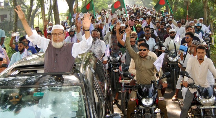 বগুড়ায় খালেদা জিয়ার আসনে জামায়াতের মোটরসাইকেল শোডাউন