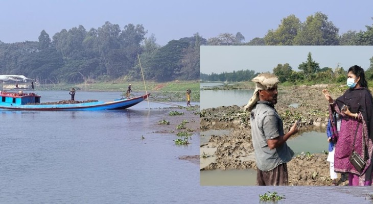 অবৈধভাবে নদী থেকে মাটি কাটার দায়ে ৯ জনের কারাদণ্ড