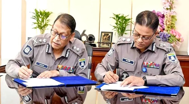 দায়িত্ব গ্রহণ করেছেন নবনিযুক্ত আইজিপি আলী হোসেন ফকির
